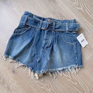 Free people NWT Jean shorts